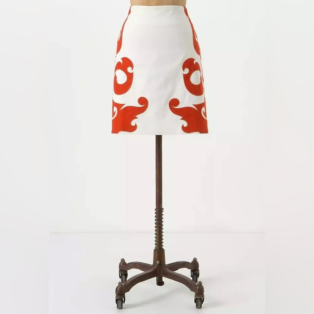 Anthropologie Vanessa Virginia Flame-Kissed Skirt